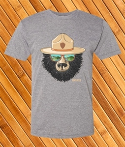 Bear Head Smokies Grey T-Shirt