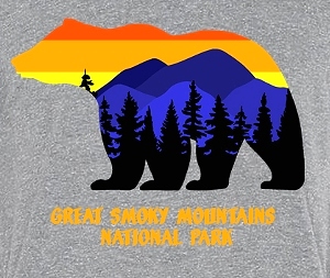 Sunset Bear Great Smoky Mountains National Park T-Shirt