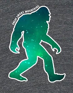 Space Sasquatch Great Smoky Mountains National Park T-Shirt