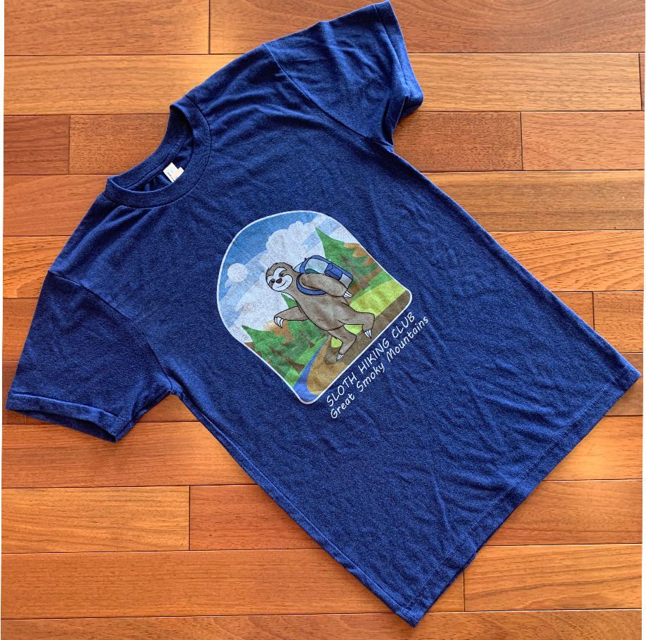 Sloth Hiking Club Great Smoky Mountains National Park T-Shirt
