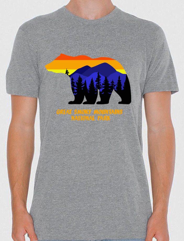 Sunset Bear Great Smoky Mountains National Park T-Shirt