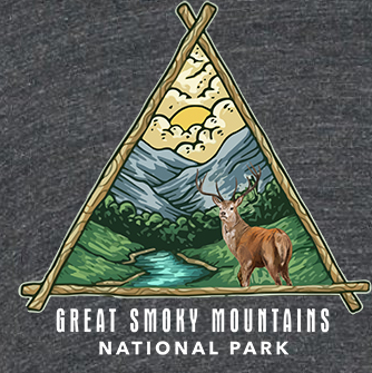 Deer Triangle Great Smoky Mountains National Park T-Shirt