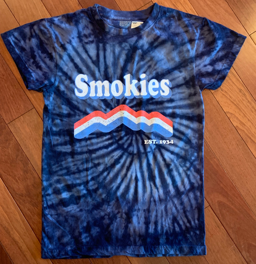 Smokies Navy Blue Tie Dye T-Shirt